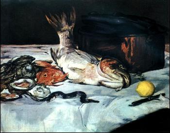 Edouard Manet : Fish and Oyster